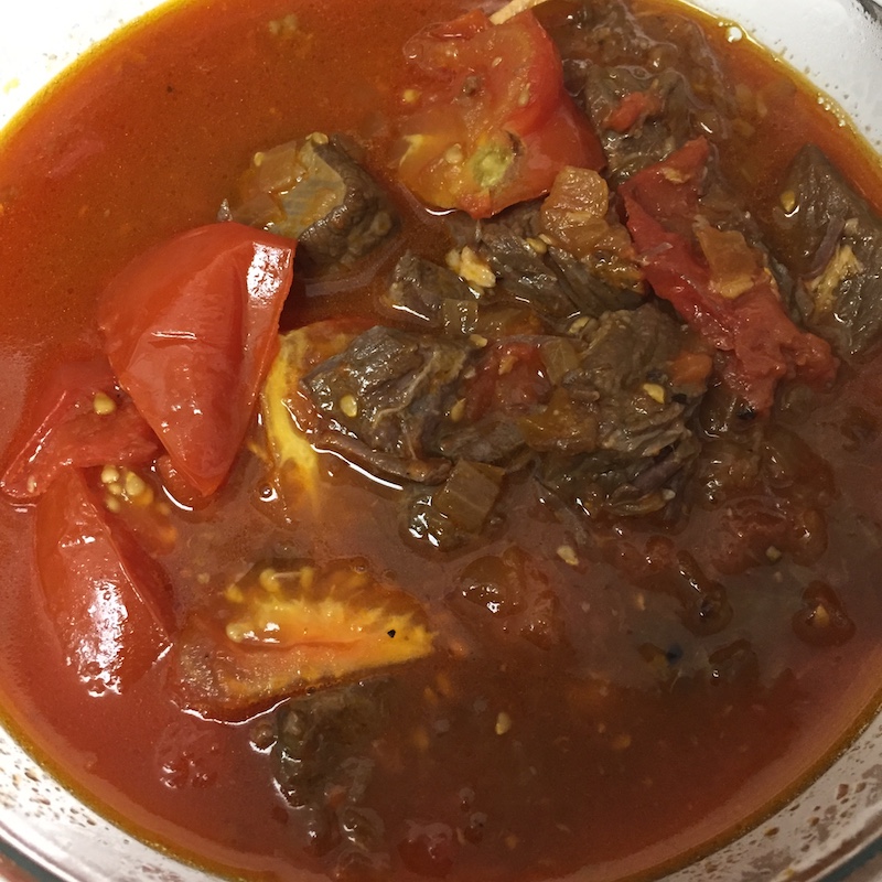 番茄炖牛肉